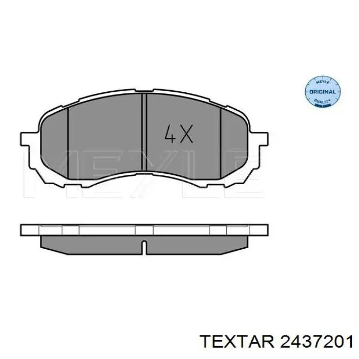 Тормозні колодки Textar 2437201