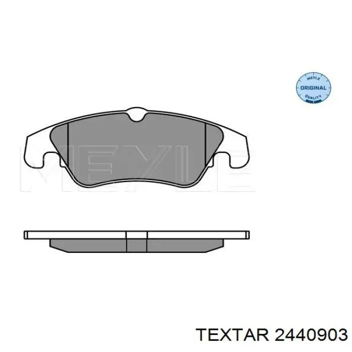 Купити 2440903 Textar Колодки гальмівні передні, дискові