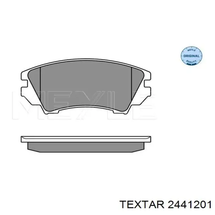 Купити 2441201 Textar Колодки гальмівні передні, дискові