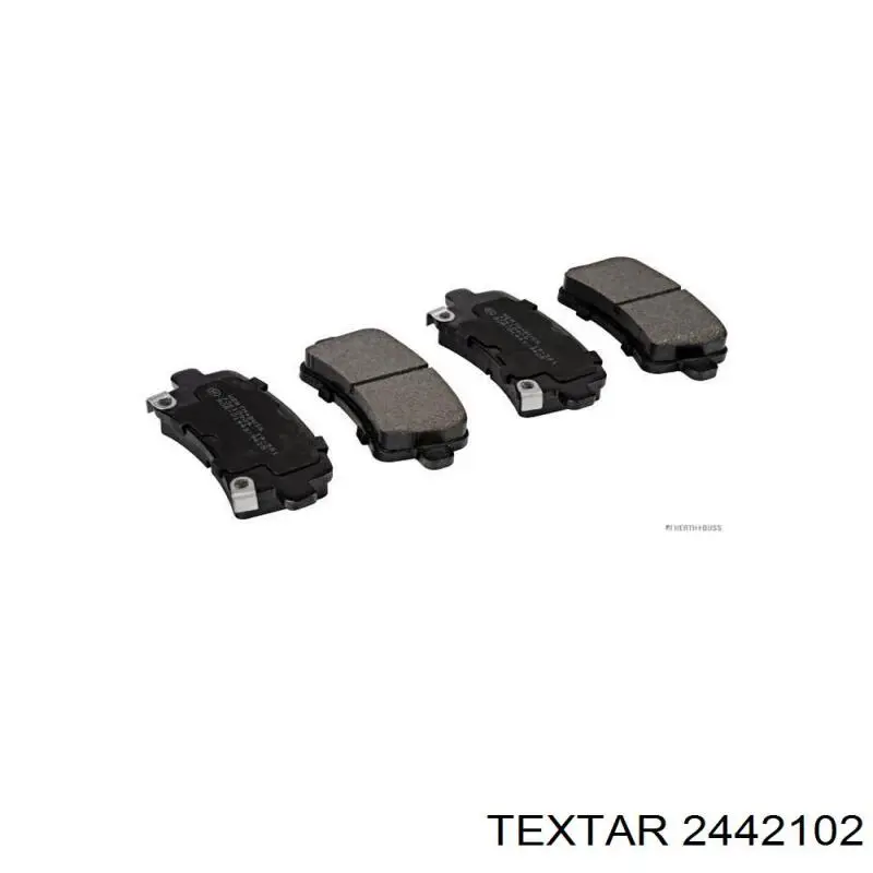 Задні гальмівні колодки 2442102 Textar