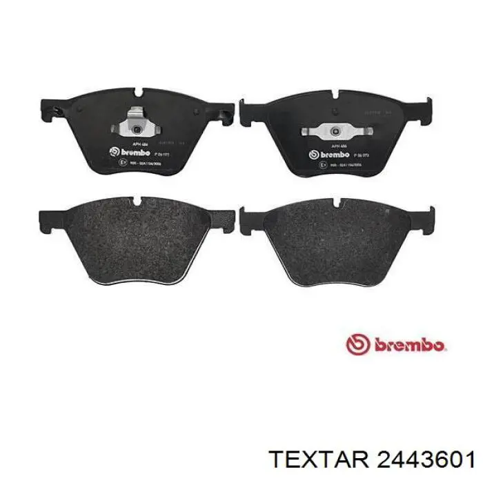 Купити 2443601 Textar Колодки гальмівні передні, дискові