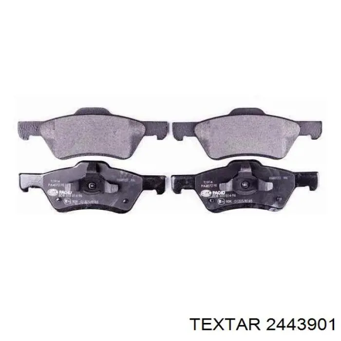 Купити 2443901 Textar Колодки гальмівні передні, дискові