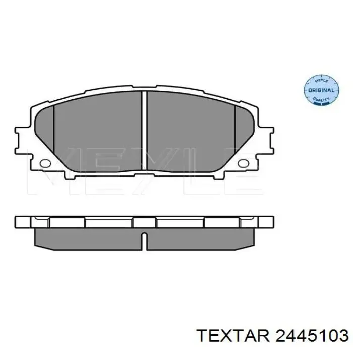 2445103 Textar Передні гальмівні колодки
