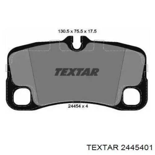 Купити 2445401 Textar Задні колодки