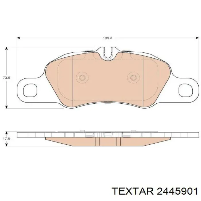 Гальмівні колодки Textar 2445901 ціна, від 110.94 USD