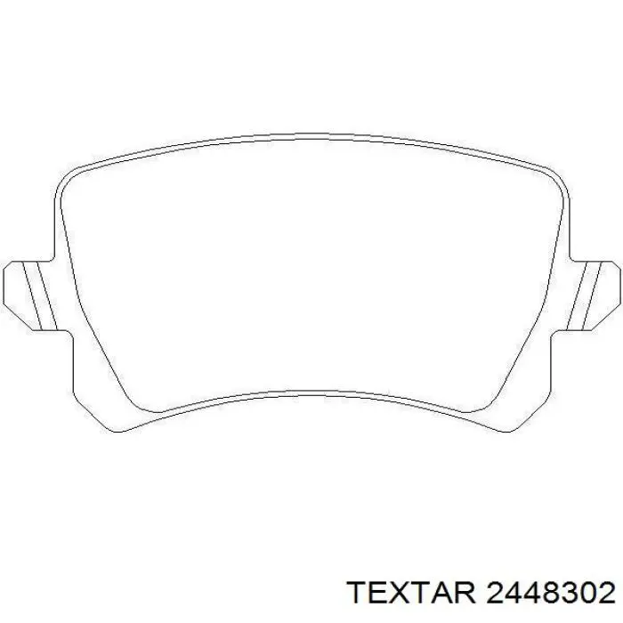 Купити 2448302 Textar Задні колодки