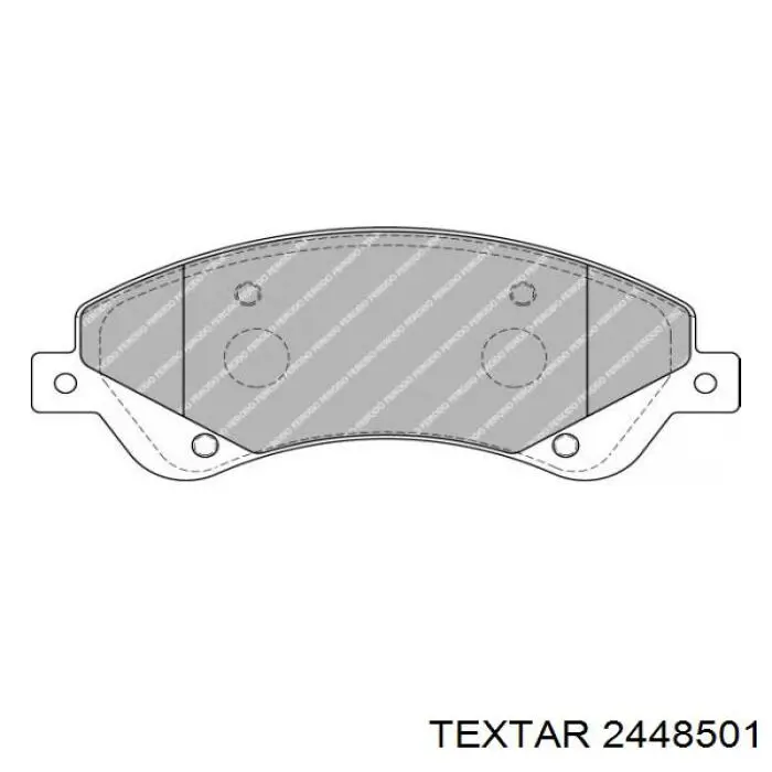 Купити 2448501 Textar Колодки гальмівні передні, дискові