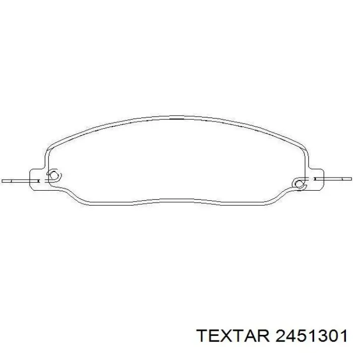 Купити 2451301 Textar Колодки гальмівні передні, дискові