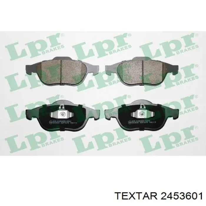Купити 2453601 Textar Колодки гальмівні передні, дискові