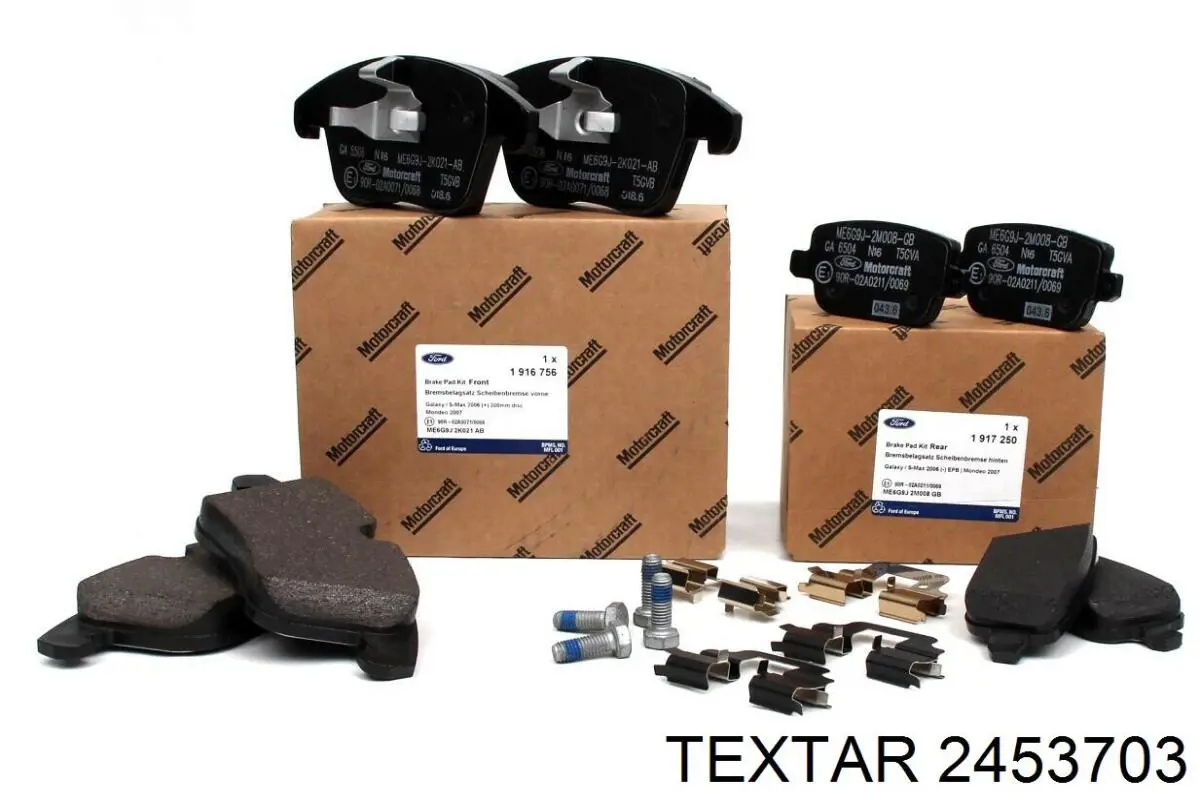 Задні гальмівні колодки Textar 2453703 ціна, від 19.98 USD