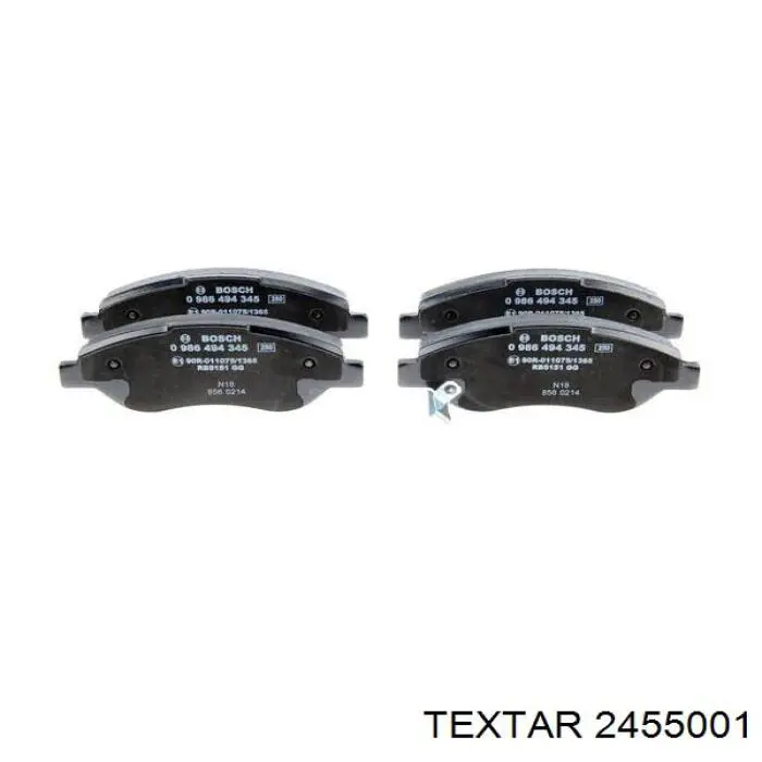 Гальмівні колодки Textar 2455001 ціна, від 22.38 USD