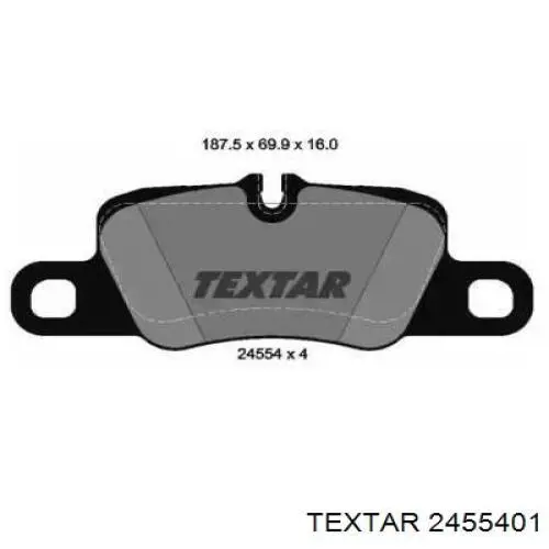 Задні дискові колодки Textar 2455401