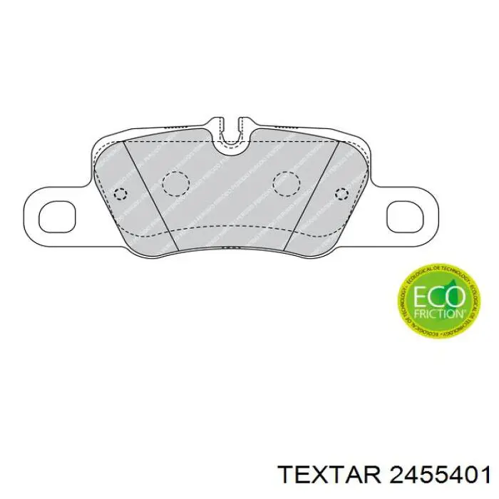 Купити 2455401 Textar Задні колодки