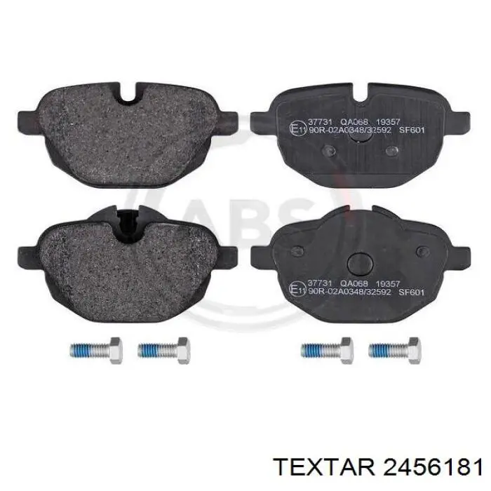 2456181 Textar Колодки гальмівні задні, дискові