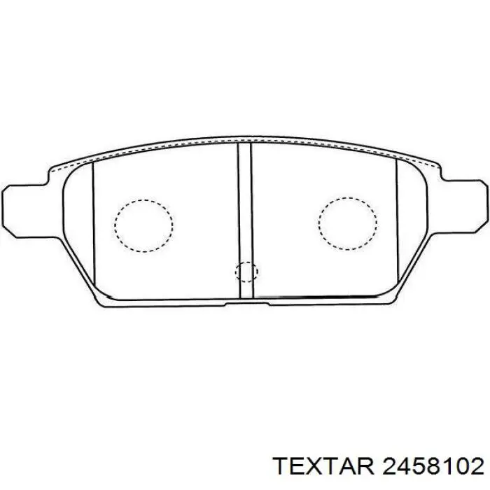 Купити 2458102 Textar Задні колодки