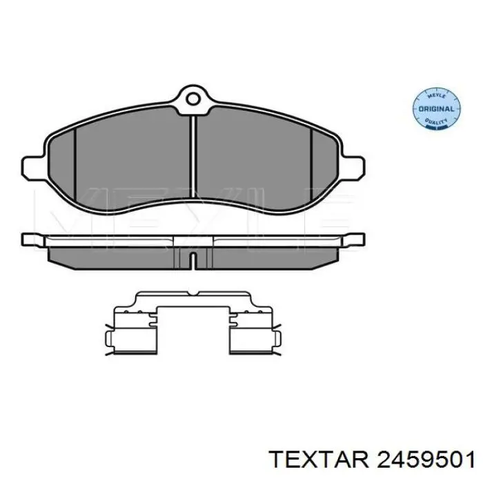 Гальмівні колодки Textar 2459501 ціна, від 21.27 USD