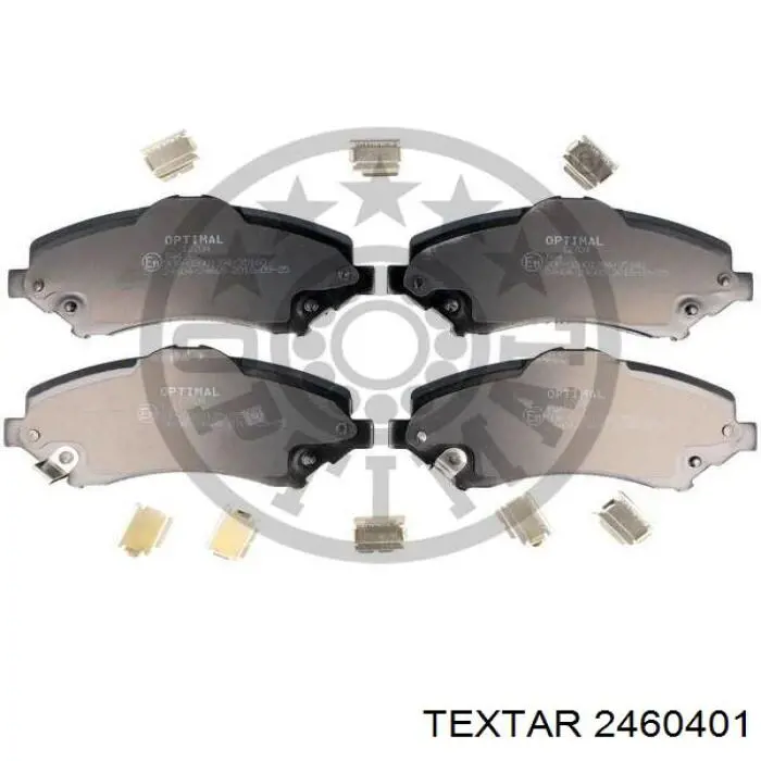 Купити 2460401 Textar Колодки гальмівні передні, дискові