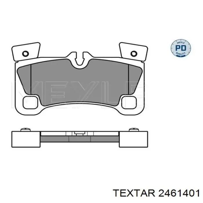 Задні гальмівні колодки Textar 2461401 ціна, від 76.69 USD