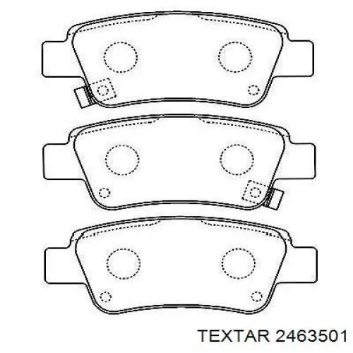 Задні дискові колодки Textar 2463501
