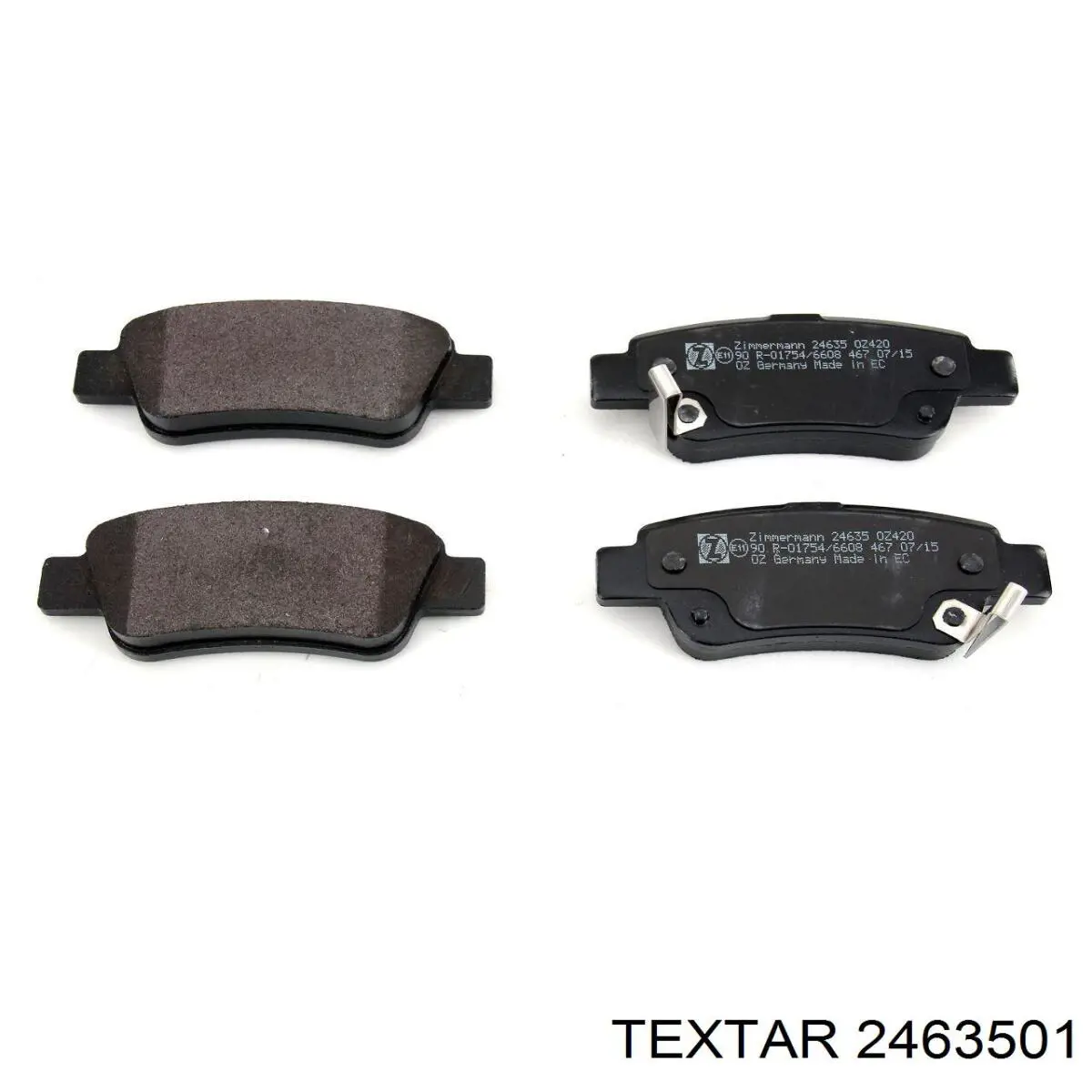 2463501 Textar Колодки гальмівні задні, дискові
