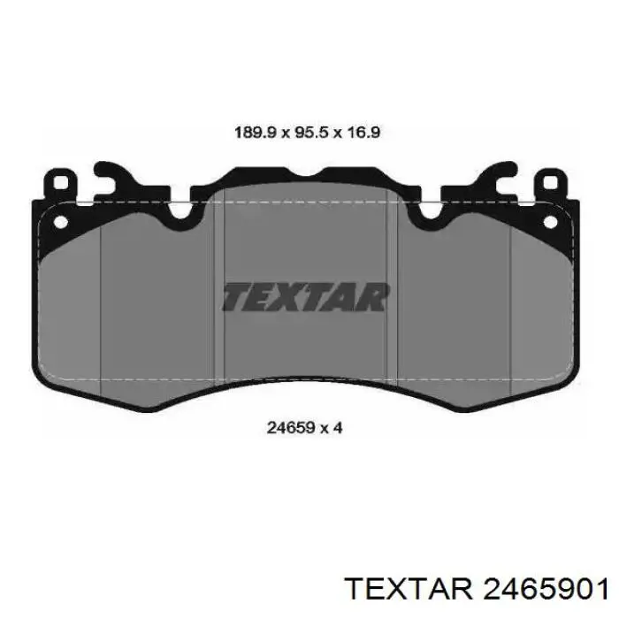 Купити 2465901 Textar Колодки гальмівні передні, дискові