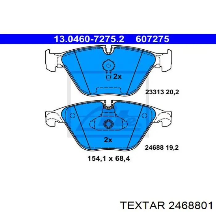 Тормозні колодки Textar 2468801