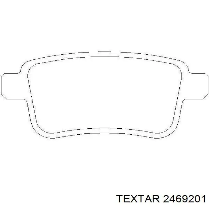 2469201 Textar колодки гальмові задні, дискові