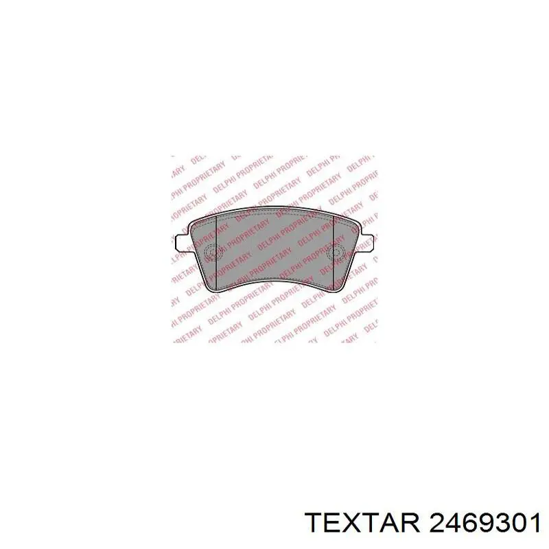 Передні тормозні колодки 2469301 Textar
