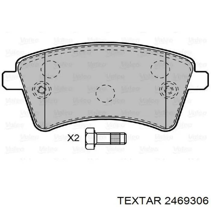 Тормозні колодки Textar 2469306