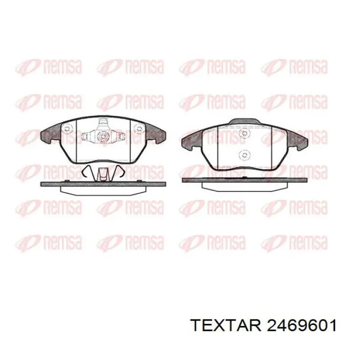 Гальмівні колодки Textar 2469601 ціна, від 32.43 USD