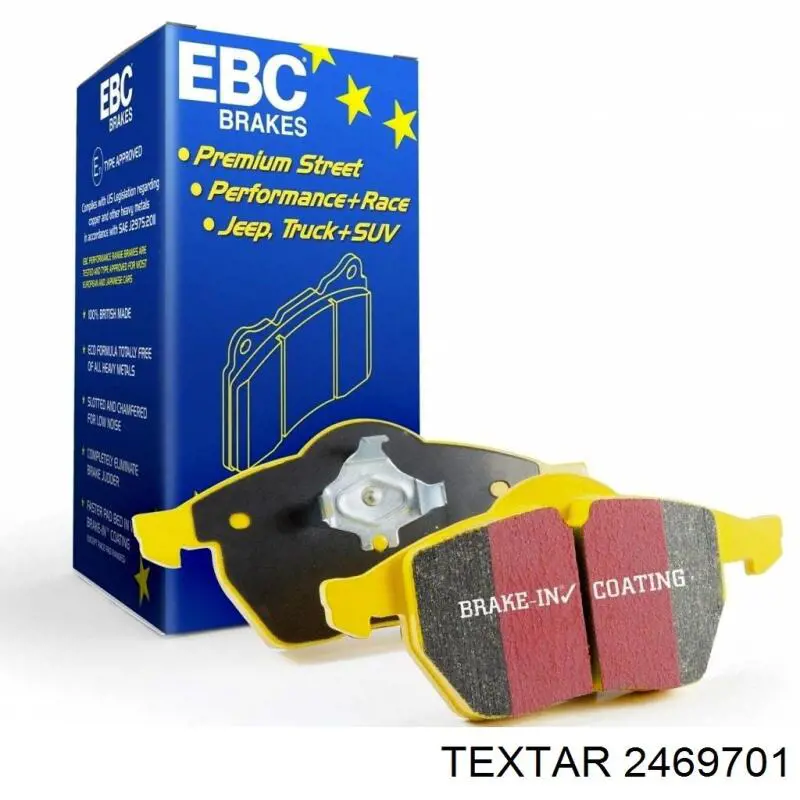 Гальмівні колодки Textar 2469701 ціна, від 73.42 USD