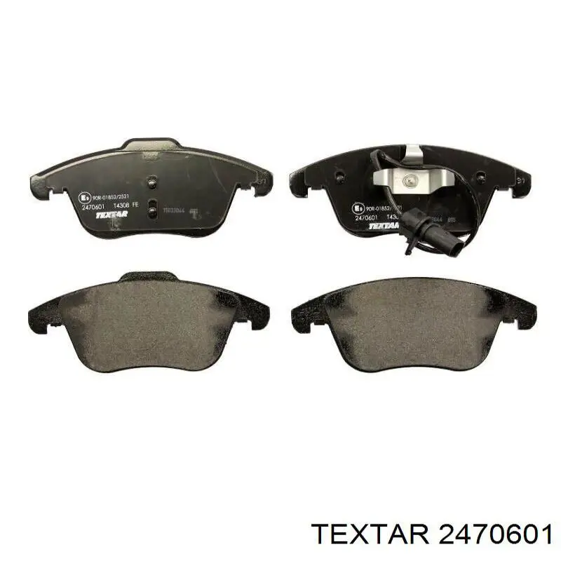 Купити 2470601 Textar Колодки гальмівні передні, дискові