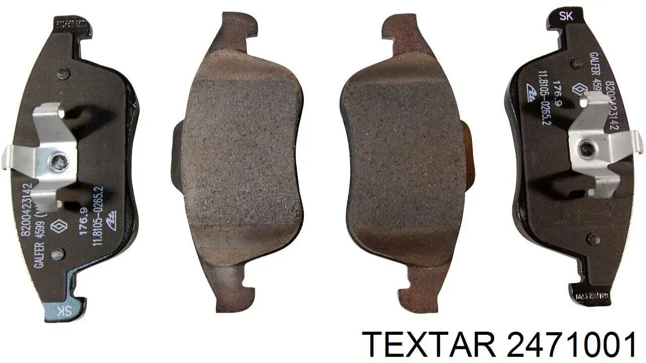 Гальмівні колодки Textar 2471001 ціна, від 32.04 USD