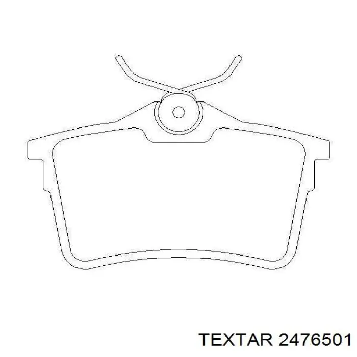 2476501 Textar колодки гальмові задні, дискові