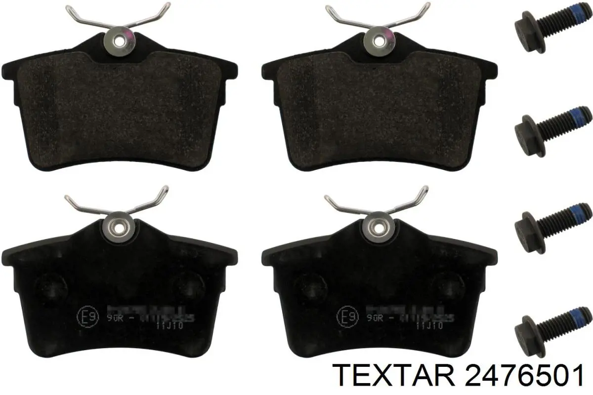 Задні гальмівні колодки Textar 2476501 ціна, від 16.64 USD