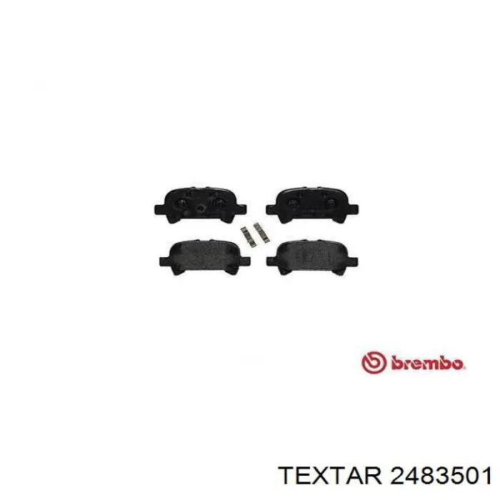 Задні гальмівні колодки Textar 2483501 ціна, від 20.15 USD