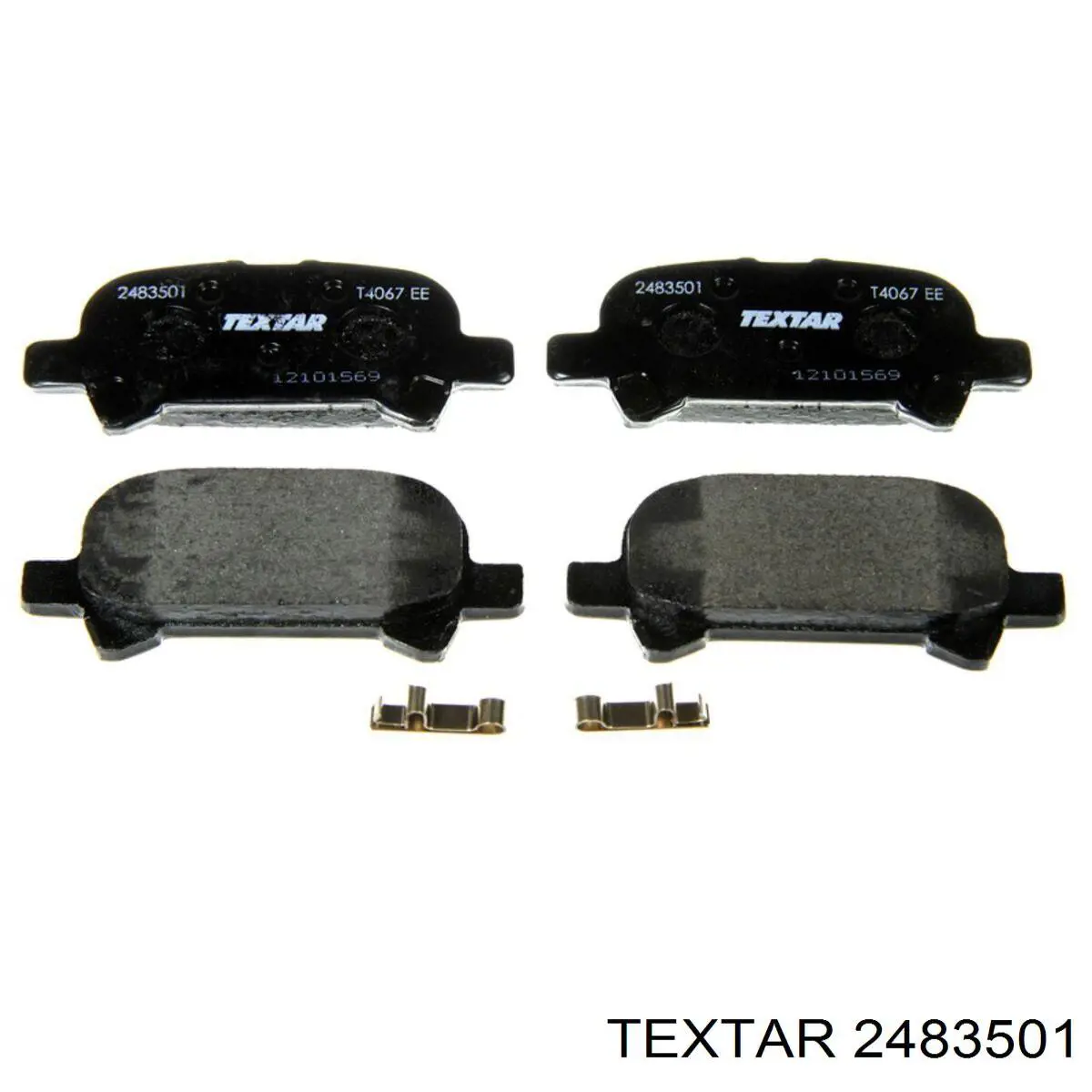 2483501 Textar Колодки гальмівні задні, дискові