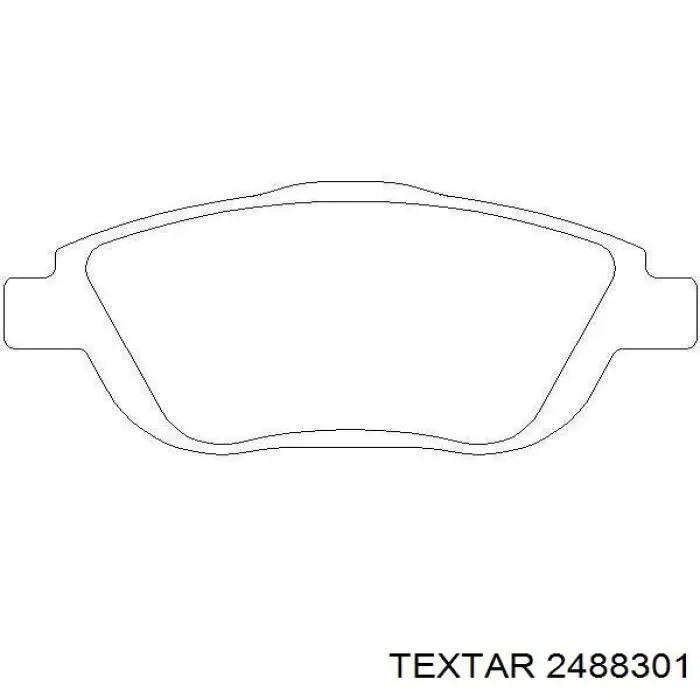 Купити 2488301 Textar Колодки гальмівні передні, дискові