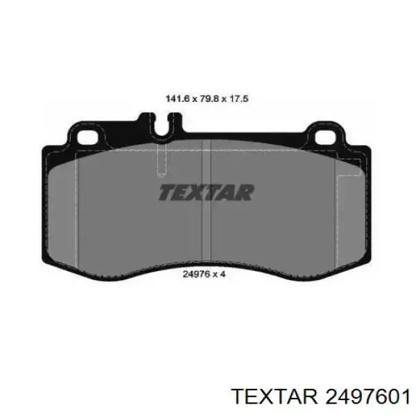 Гальмівні колодки Textar 2497601 ціна, від 63.33 USD