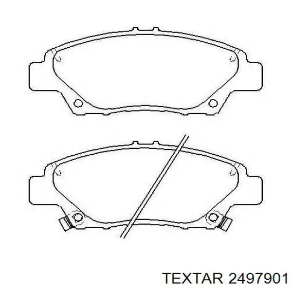 Гальмівні колодки Textar 2497901 ціна, від 26.92 USD