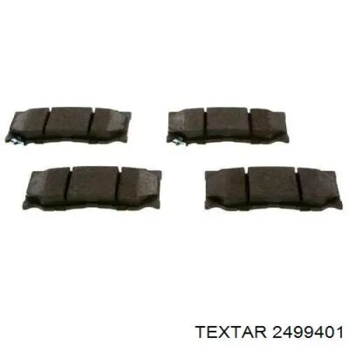 Гальмівні колодки Textar 2499401 ціна, від 44.19 USD