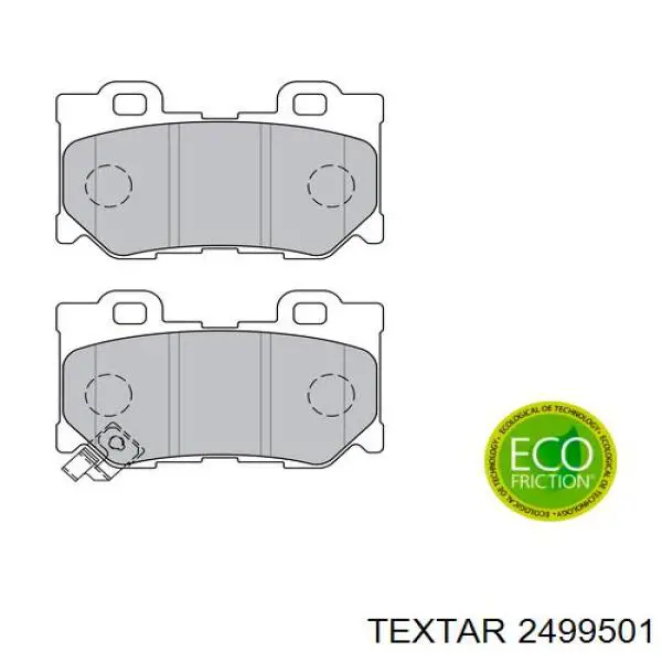 Задні гальмівні колодки Textar 2499501 ціна, від 31.66 USD