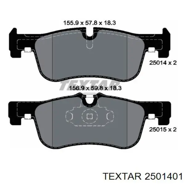 Гальмівні колодки Textar 2501401 ціна, від 63.61 USD