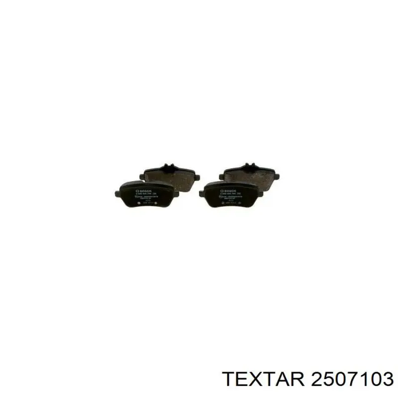 Задні дискові колодки Textar 2507103