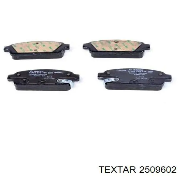Задні гальмівні колодки 2509602 Textar