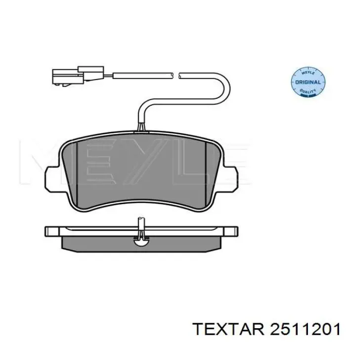 Задні гальмівні колодки Textar 2511201 ціна, від 26.49 USD