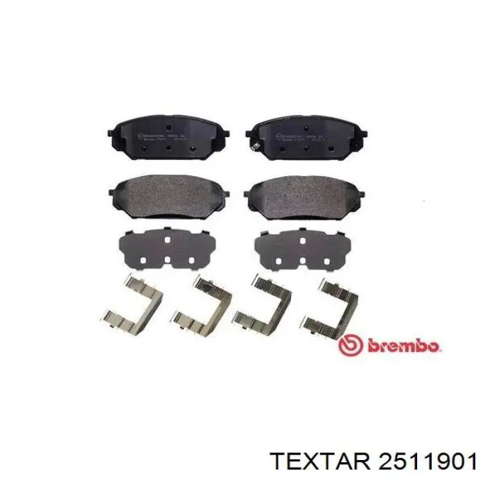 Гальмівні колодки Textar 2511901 ціна, від 15.67 USD