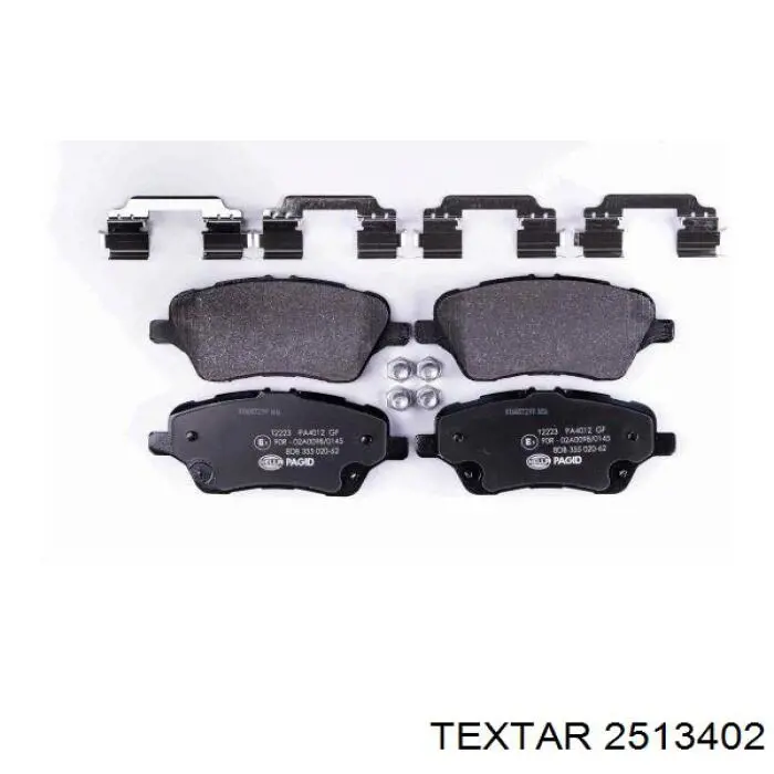 Передні тормозні колодки 2513402 Textar