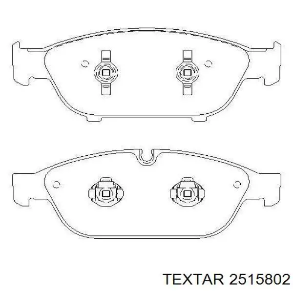 Гальмівні колодки Textar 2515802 ціна, від 99.97 USD