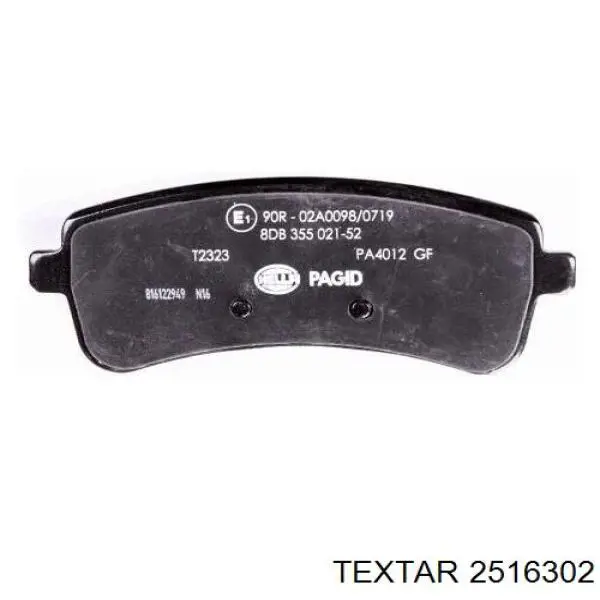 Задні гальмівні колодки Textar 2516302 ціна, від 121.76 USD